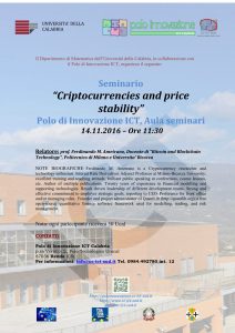 Locandina Criptocurrencies and price stability1